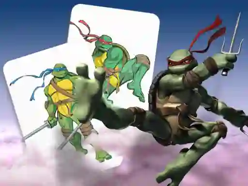 Mchezo Ninja Turtles Memory card Match online