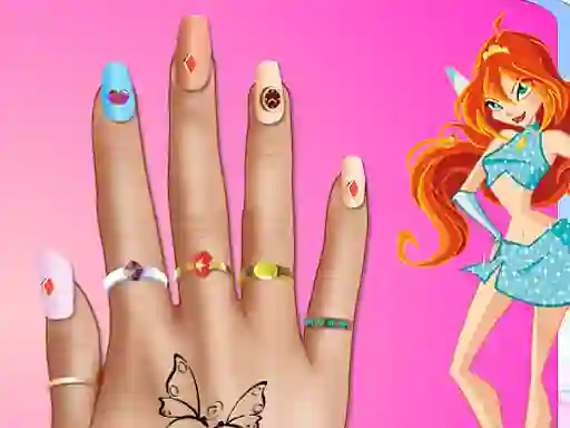 Mchezo Winx Nail Makeover online