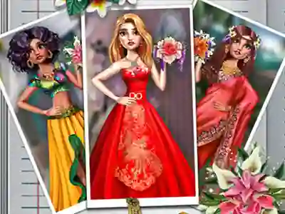 Mchezo Exotic Wedding Looks online