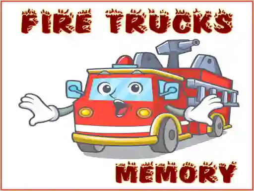Mchezo Fire Trucks Memory online
