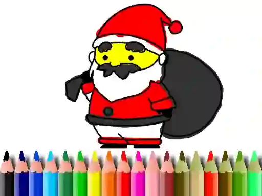 Mchezo Back To School: Santa Claus Coloring online