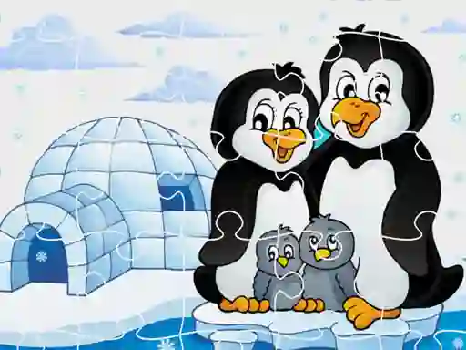 Mchezo Penguins Jigsaw online