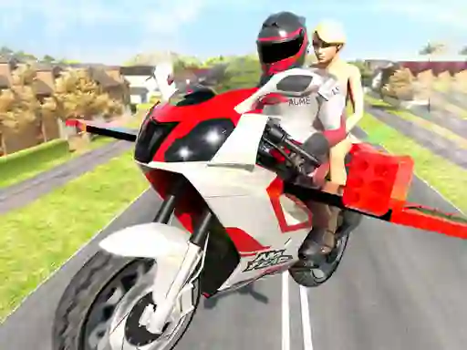 Mchezo Flying Motorbike Driving Simulator online