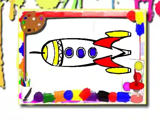 Mchezo Rockets Coloring Book online