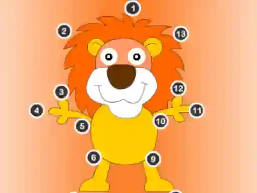 Mchezo Point To Point Happy Animals online