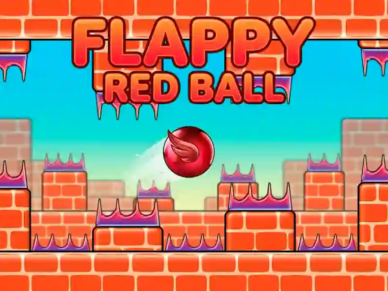 Mchezo Flappy red ball online