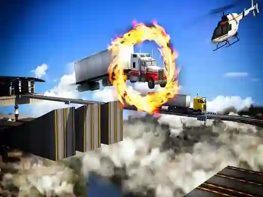 Mchezo Impossible Truck Driving Stunt Track Parking online