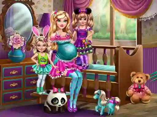 Mchezo Barbie With Twins online