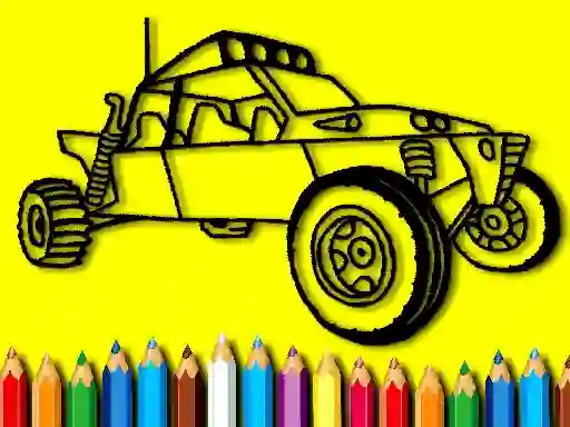Mchezo Back To School: Rally Car Coloring Book online