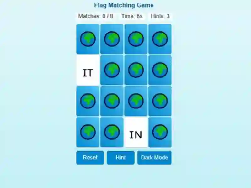 Mchezo Memory Match Flag Edition online