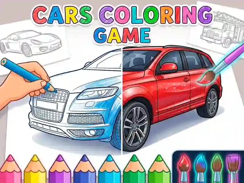 Mchezo Cars Coloring Game online