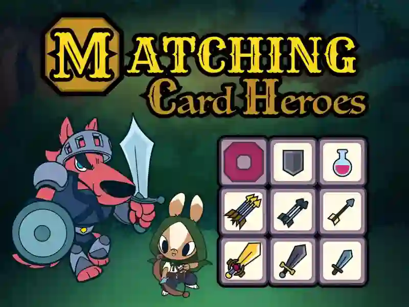 Mchezo Matching Card Heroes online