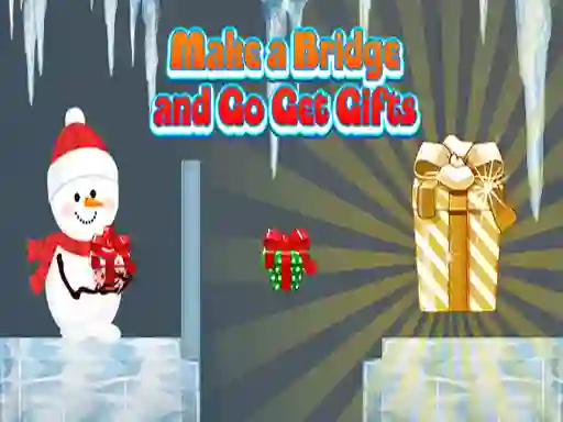 Mchezo Make a Bridge and Go Get Gifts online