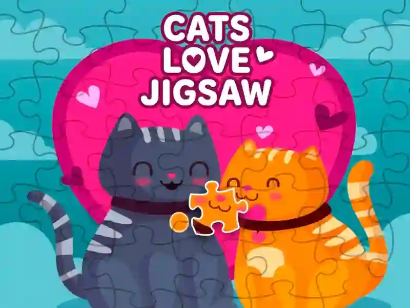 Mchezo Cats love jigsaw online