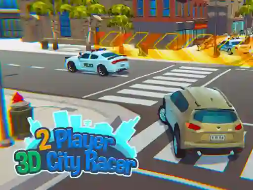 Mchezo 2 Player 3D City Racer online