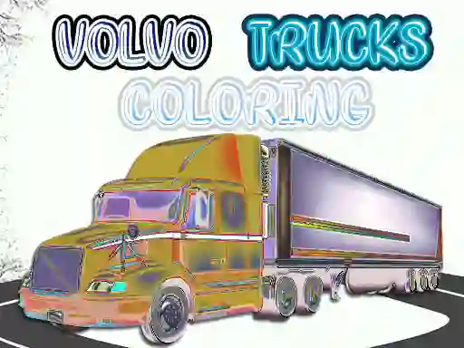 Mchezo Volvo Trucks Coloring online