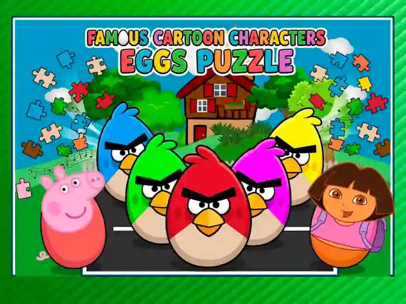 Mchezo Famous Cartoon Characters Eggs online