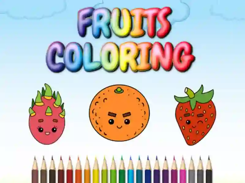 Mchezo FRUITS COLORING online
