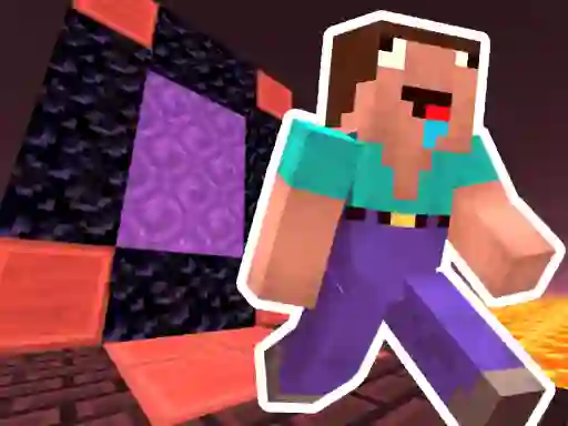 Mchezo Noob Steve Nether online