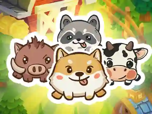 Mchezo Animal Sort Cute Game Puzzle online