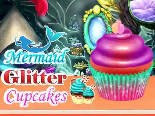 Mchezo Mermaid Glitter Cupcakes online