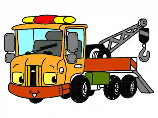 Mchezo Tow Trucks Coloring online