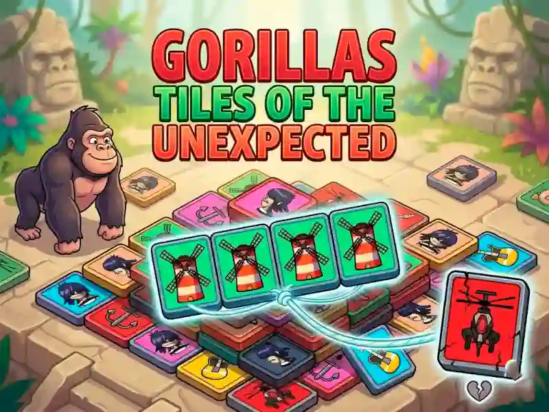 Mchezo Gorillas Tiles Of The Unexpected online