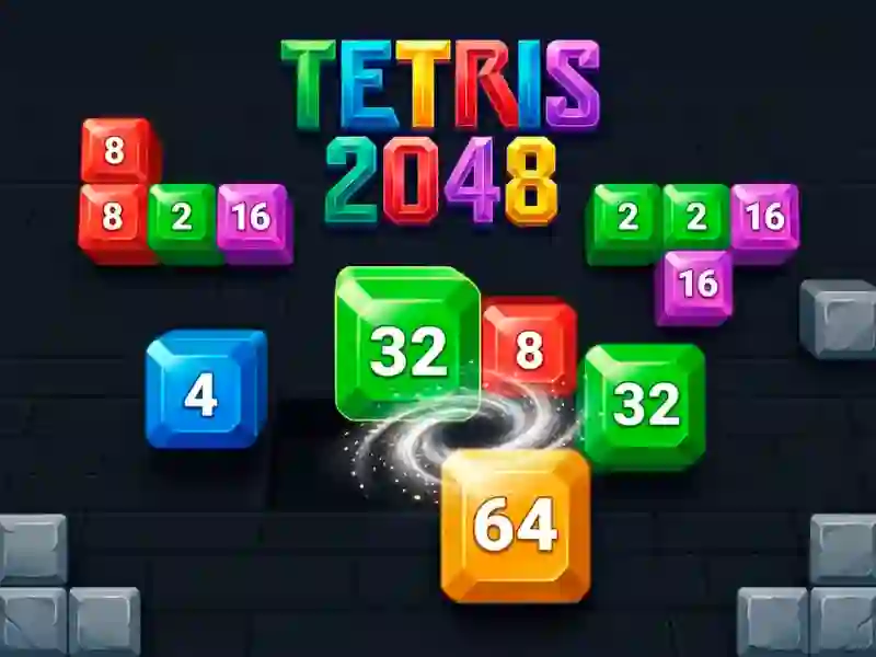 Mchezo Tetris 2048 online