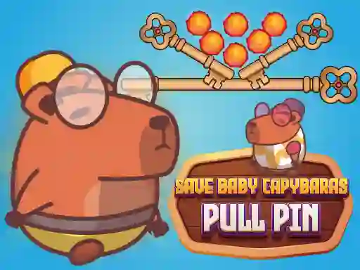 Mchezo Save Baby Capybaras Pull Pin online