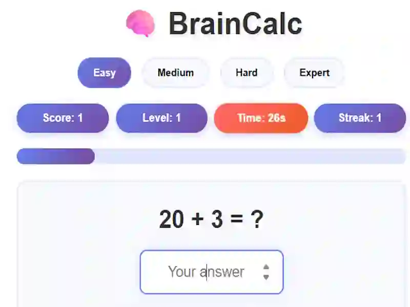 Mchezo BrainCalc online