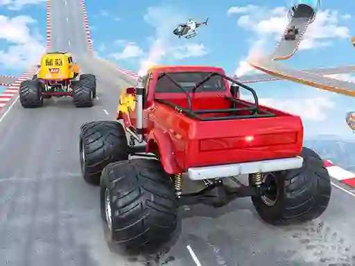 Mchezo Mega Ramp Monster Truck Race online