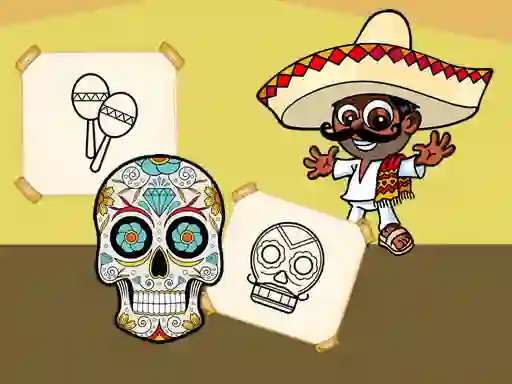 Mchezo Crazy Mexican Coloring online