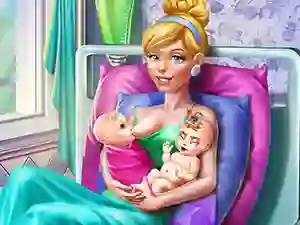 Mchezo Cinderella Twins Birth online