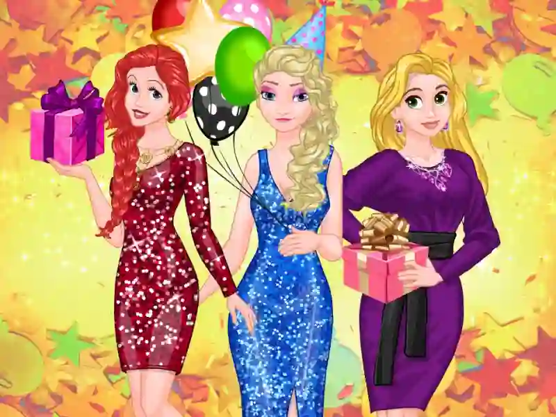 Mchezo Frosty Princess Party Surprise online