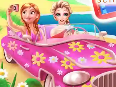 Mchezo Princesses Road Trip Fun online