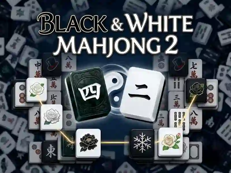 Mchezo Black & White Mahjong 2 online