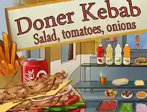 Mchezo Doner Kebab Salad, Tomatoes, Onions online