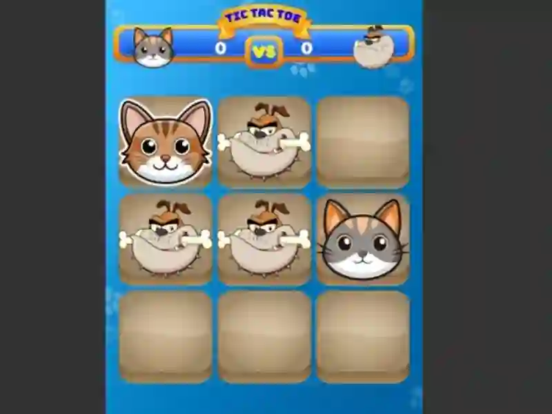 Mchezo Tic Tac Toe Cat online