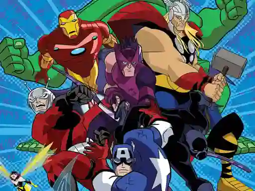 Mchezo Avengers Coloring online
