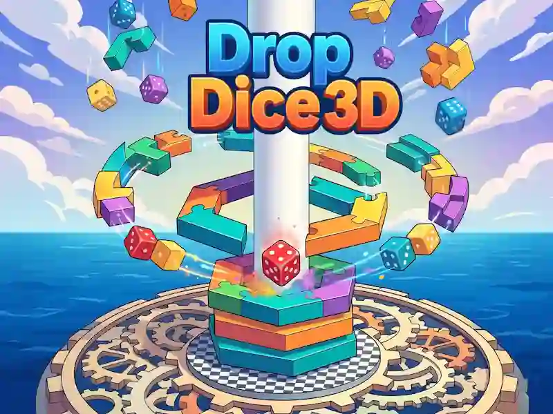 Mchezo Drop Dice 3D online