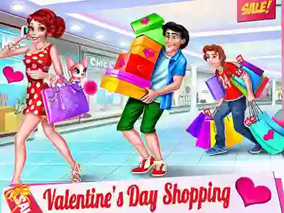 Mchezo Valentine's Day Shopping online