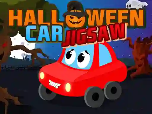 Mchezo Halloween Car Jigsaw online