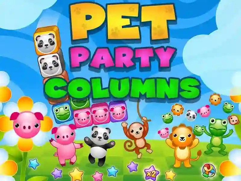 Mchezo Pet Party Columns online
