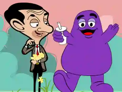 Mchezo When Mr Bean meet Grimace online