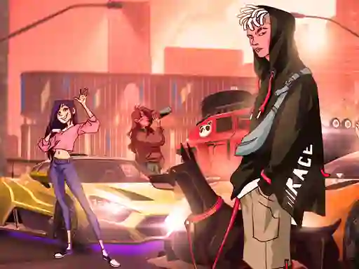 Mchezo Rod Multiplayer Car Driving online