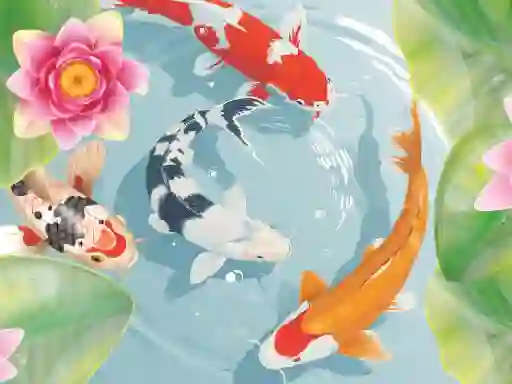 Mchezo Koi Fish Pond online