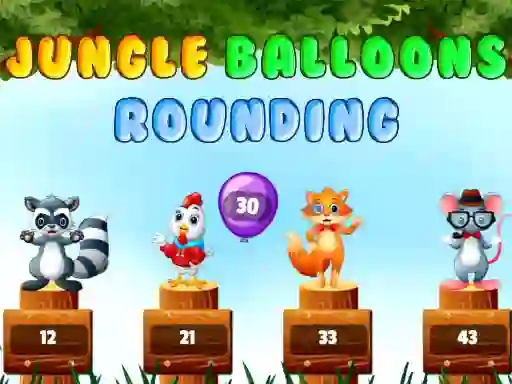 Mchezo Jungle balloons rounding online