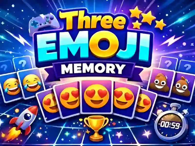 Mchezo Three Emoji Memory online