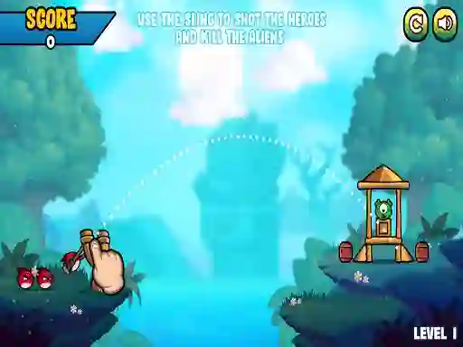 Mchezo Angry Battle Birds Mania online