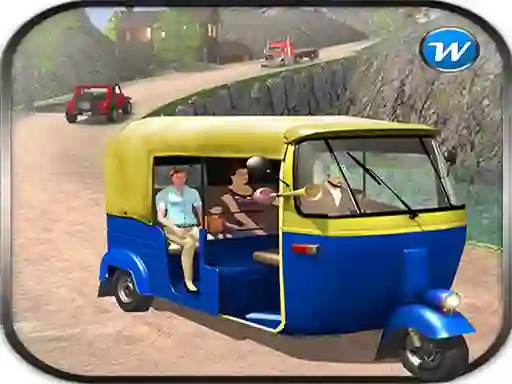 Mchezo Public Tricycle Rickshaw driving online